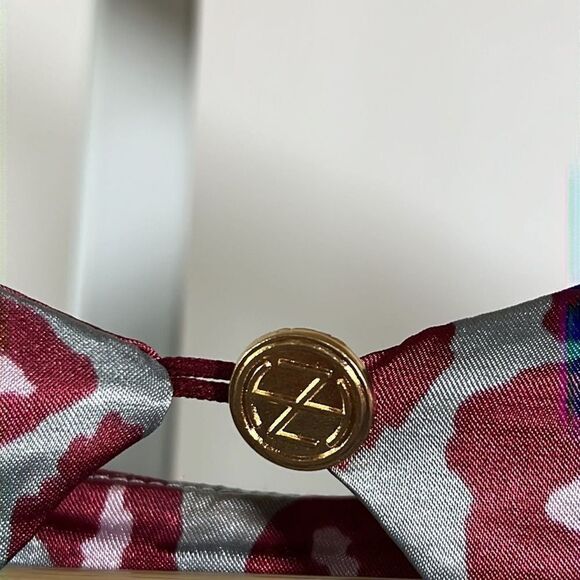 TRACY NEGOSHIAN Women’s Ana Leopard Print Shift Dress Gray/Pink/Red Size Medium - Picture 9 of 12